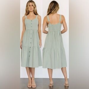 Baltic Born Sage Green Sammy Tank Midi Dress